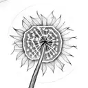 Dandelion tattoo design idea