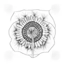 Dandelion tattoo design idea