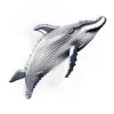 humpback whale tattoo design idea