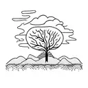 Heather with 'after the storm' text tattoo design idea