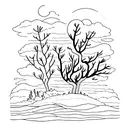 Heather with 'after the storm' text tattoo design idea