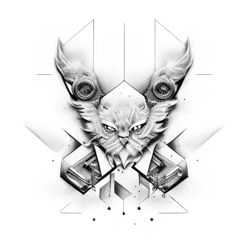 dj dimension tattoo design idea