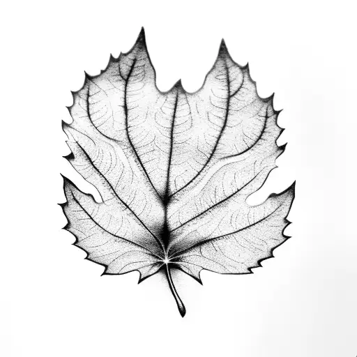 Maple Leaf Hand Tattoo | Unique Body Art