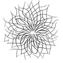 geometric dandelion tattoo design idea
