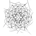 geometric dandelion tattoo design idea