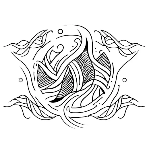 A tattoo design representing the bond between siblings through water, air and earth elements  and fire for parents  tattoo design idea