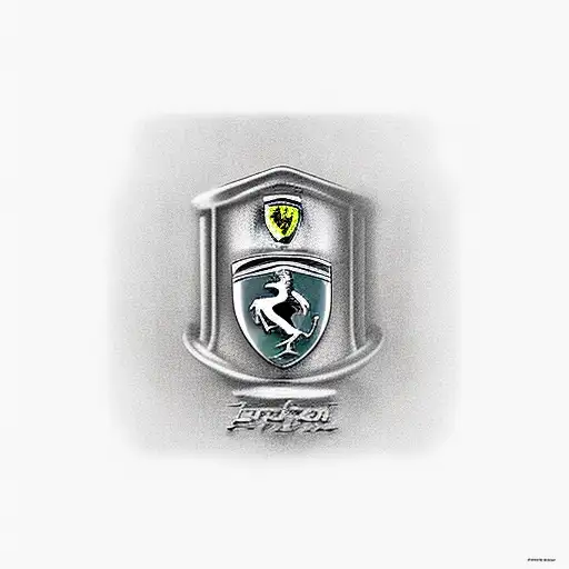 Ferrari f40 tattoo design idea