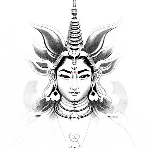 yujiro hanma  stance shiva tattoo design idea