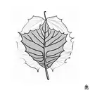 monstera leaf tattoo design idea