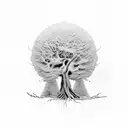 A tree with names "sarmast" "simin" "amirhomayoon" "amiresmaeil" "elena" as it's root tattoo design idea