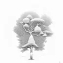 A tree with names "sarmast" "simin" "amirhomayoon" "amiresmaeil" "elena" as it's root tattoo design idea