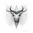 taurus head tattoo design idea