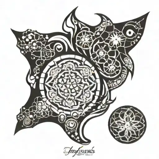 sand doller tattoo design idea