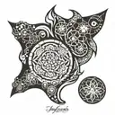 sand doller tattoo design idea