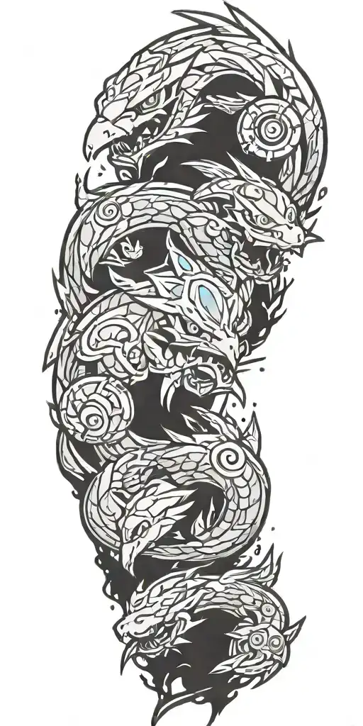 pokemon gyradose tattoo design idea