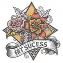 grit and sucess tattoo design idea
