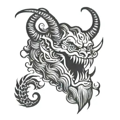 Krampus tattoo tattoo design idea