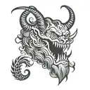 Krampus tattoo tattoo design idea