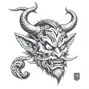 Krampus tattoo tattoo design idea