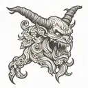 Krampus tattoo tattoo design idea