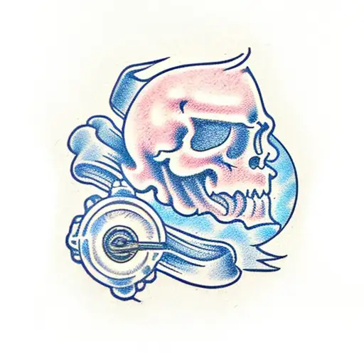 harley davidson engine tattoo design idea
