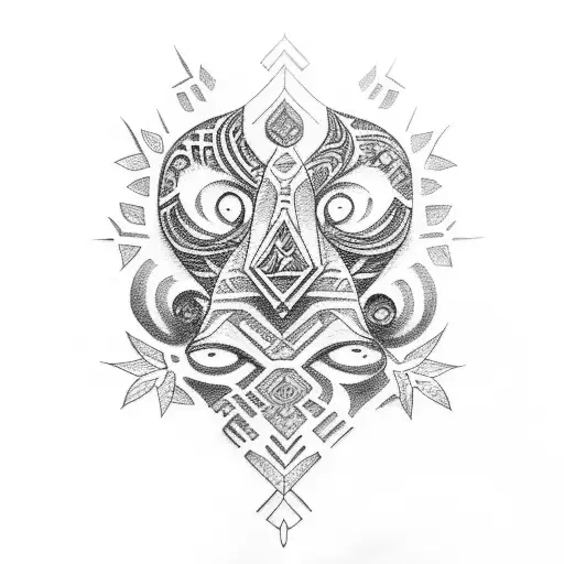 hawaiian tribal tattoo design idea