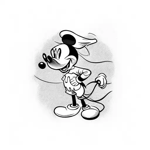 Mickey Mouse as a pirate tattoo design idea