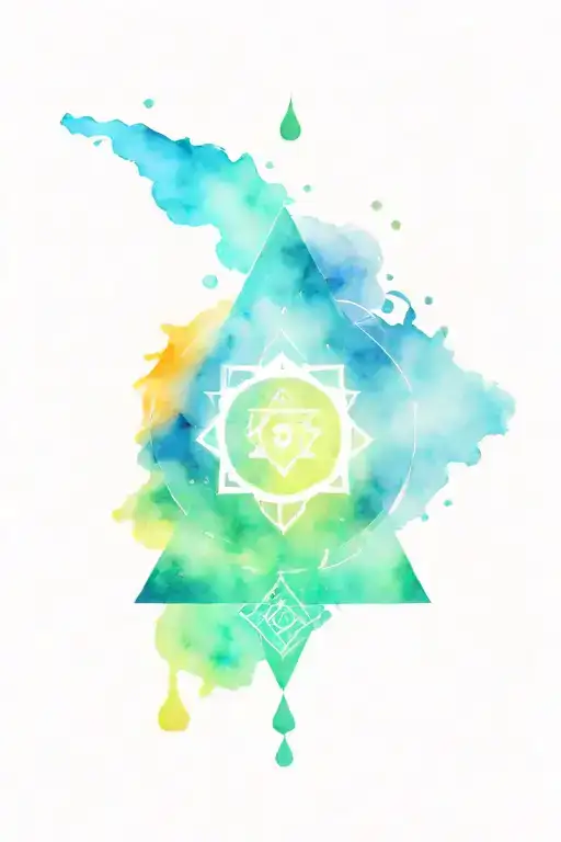 chakra symbols tattoo design idea