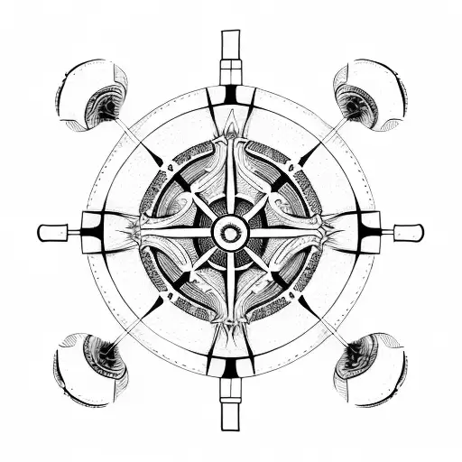 tour bus wheel tattoo design idea