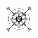 tour bus wheel tattoo design idea