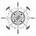 tour bus wheel tattoo design idea