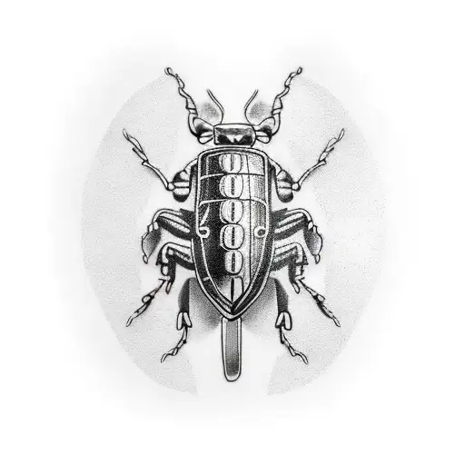 Volkswagen Beetle and coffee tattoo design idea