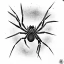 Spider tattoo design idea