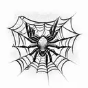 Spider tattoo design idea