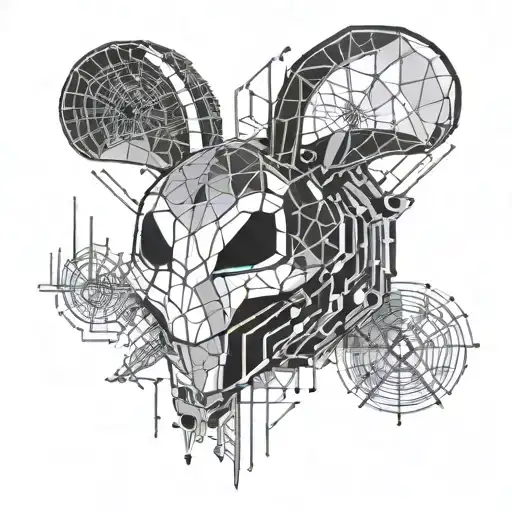 Deadmau5 Head tattoo design idea