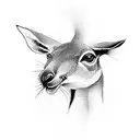 kangaroo aboriginal design tattoo design idea