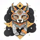 geometry space uni verse Animals the mayans tattoo design idea