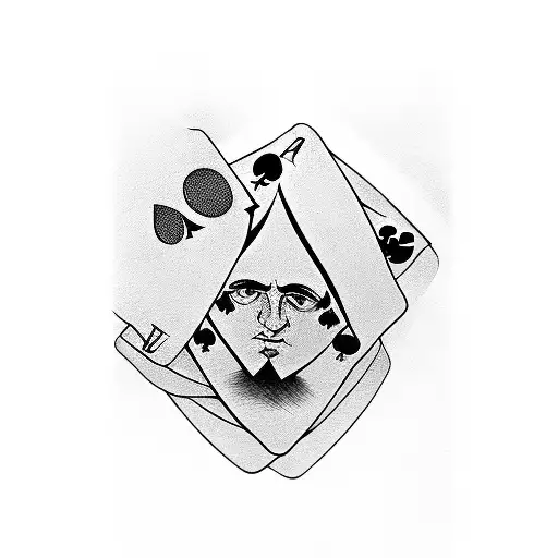 Mafia poker tattoo design idea