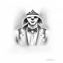 Mafia poker tattoo design idea