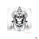 hanuman tattoo design idea