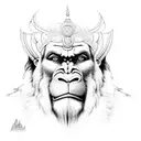 hanuman tattoo design idea
