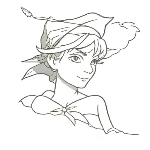 Peter Pan tattoo design idea