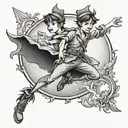 Peter Pan tattoo design idea