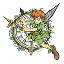 Peter Pan tattoo design idea