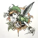 Peter Pan tattoo design idea