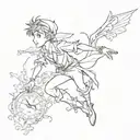 Peter Pan tattoo design idea