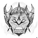 Beast Ganon bursting through dark portal tattoo design idea