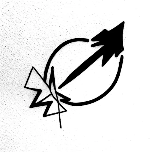 4 alchemy elements tattoo design idea