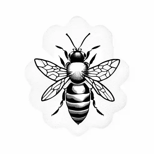 Honey Bee tattoo design idea