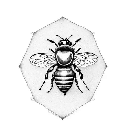 Honey Bee tattoo design idea